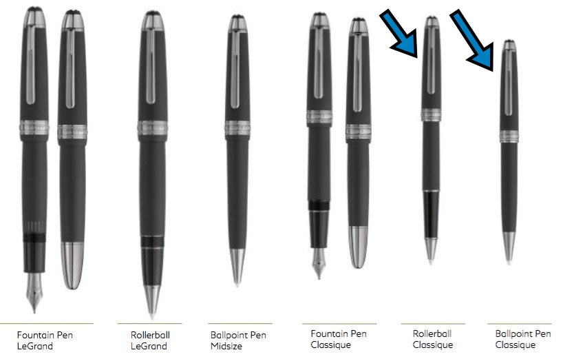 Montblanc meisterstuck top ultra black rollerball